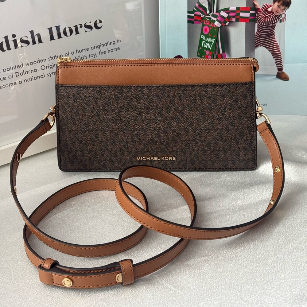 MICHAEL MICHAEL KORS Empire Large Signature Logo Crossbody Bag